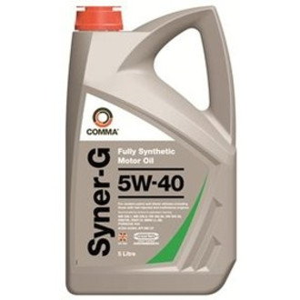 Comma Syner G 5w40 Fully Synthetic Oil 5l Bottles